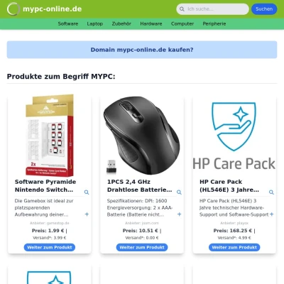 Screenshot mypc-online.de