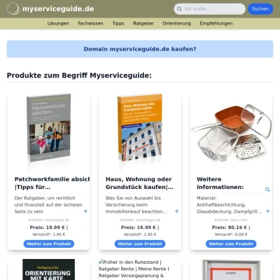 Screenshot myserviceguide.de