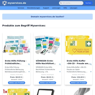 Screenshot myservices.de