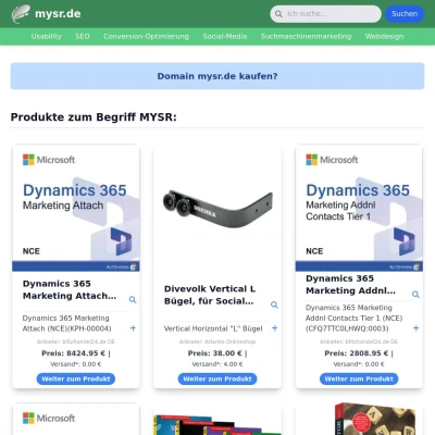 Screenshot mysr.de