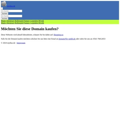 Screenshot mythus.de