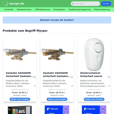 Screenshot myvpn.de