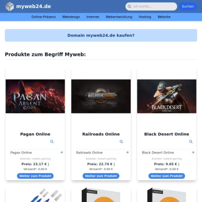 Screenshot myweb24.de