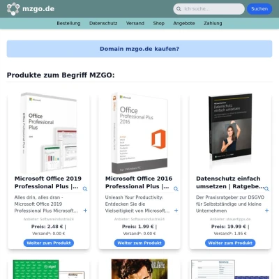 Screenshot mzgo.de