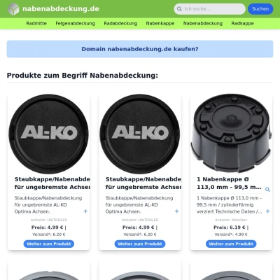 Screenshot nabenabdeckung.de
