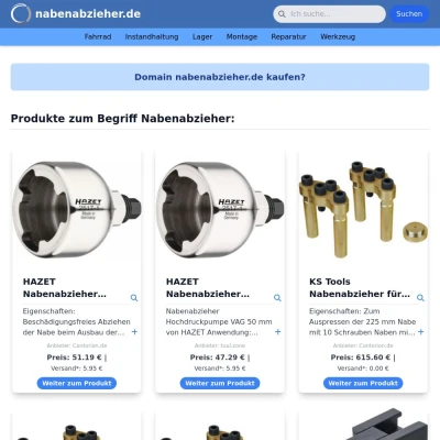 Screenshot nabenabzieher.de