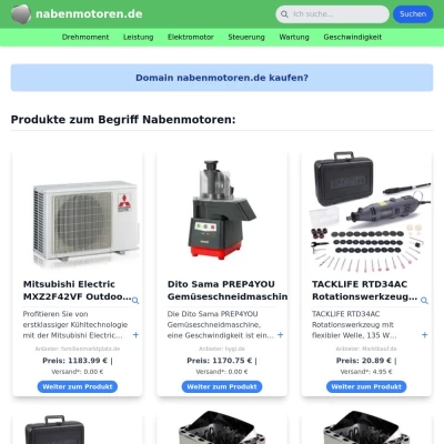 Screenshot nabenmotoren.de