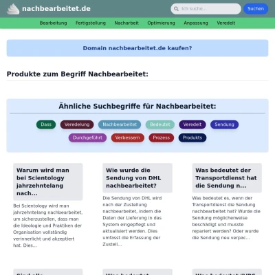 Screenshot nachbearbeitet.de