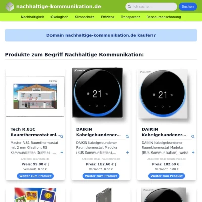 Screenshot nachhaltige-kommunikation.de