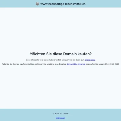 Screenshot nachhaltige-lebensmittel.ch