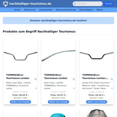 Screenshot nachhaltiger-tourismus.de