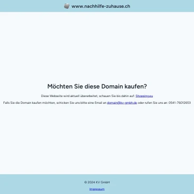 Screenshot nachhilfe-zuhause.ch