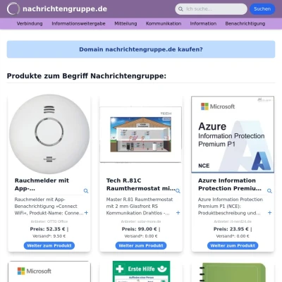 Screenshot nachrichtengruppe.de