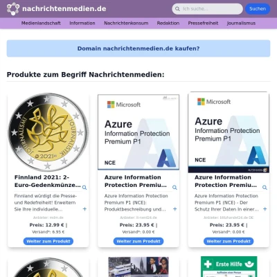 Screenshot nachrichtenmedien.de