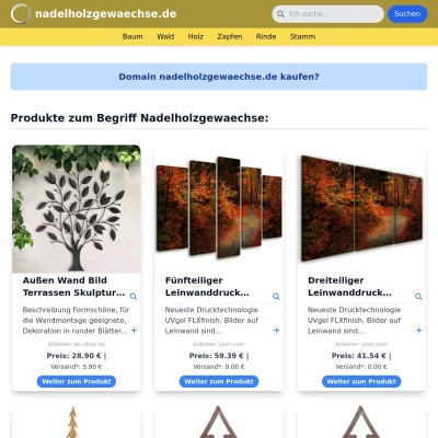 Screenshot nadelholzgewaechse.de