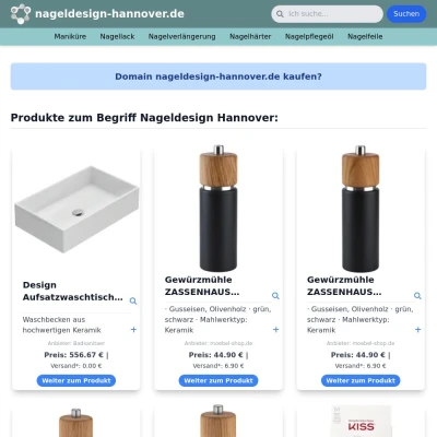 Screenshot nageldesign-hannover.de