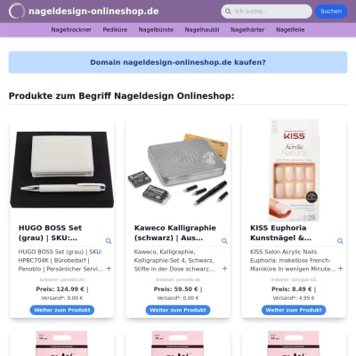 Screenshot nageldesign-onlineshop.de