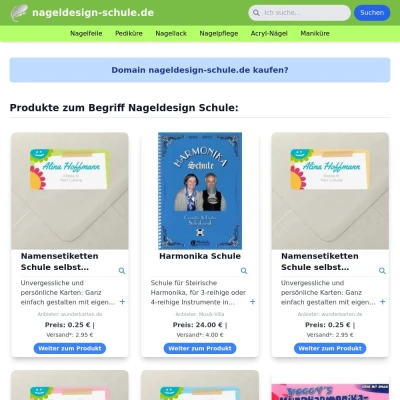 Screenshot nageldesign-schule.de