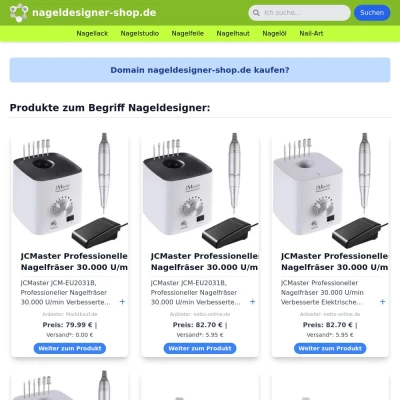 Screenshot nageldesigner-shop.de