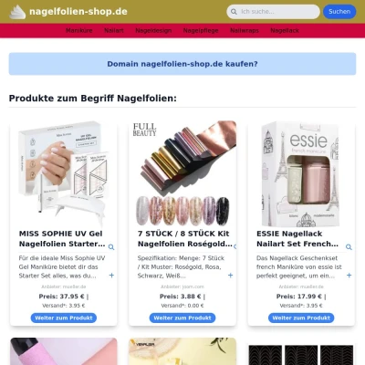 Screenshot nagelfolien-shop.de