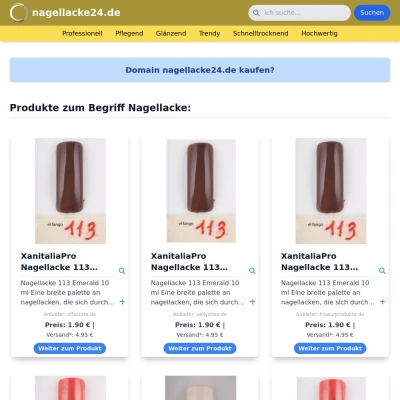 Screenshot nagellacke24.de