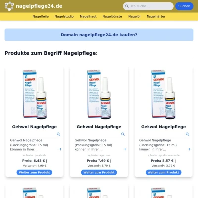 Screenshot nagelpflege24.de