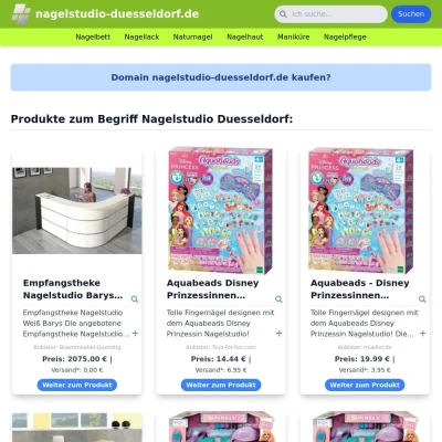 Screenshot nagelstudio-duesseldorf.de