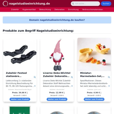 Screenshot nagelstudioeinrichtung.de