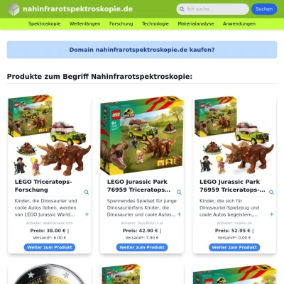 Screenshot nahinfrarotspektroskopie.de