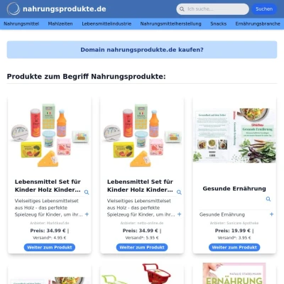 Screenshot nahrungsprodukte.de