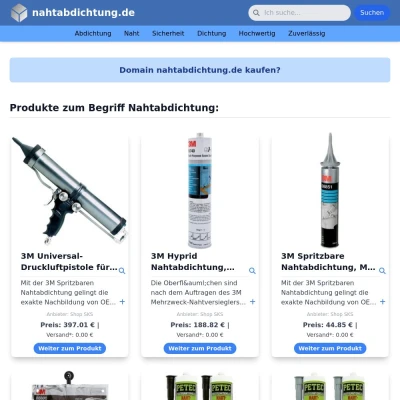 Screenshot nahtabdichtung.de