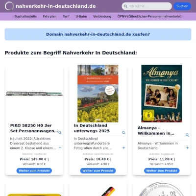 Screenshot nahverkehr-in-deutschland.de