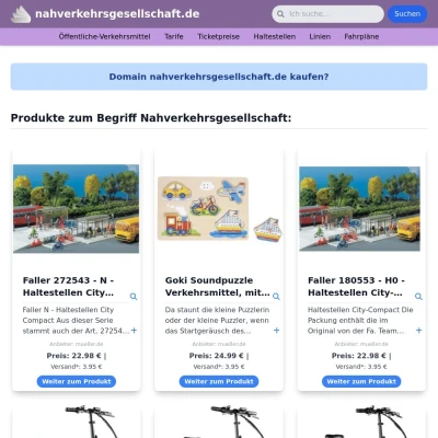 Screenshot nahverkehrsgesellschaft.de