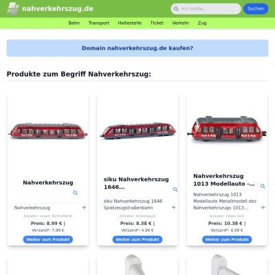 Screenshot nahverkehrszug.de