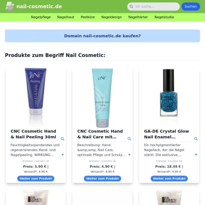 Screenshot nail-cosmetic.de