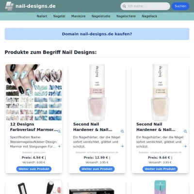 Screenshot nail-designs.de