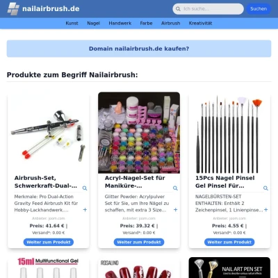 Screenshot nailairbrush.de