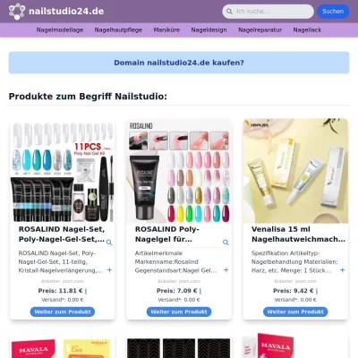 Screenshot nailstudio24.de