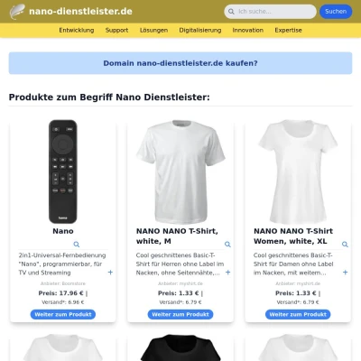 Screenshot nano-dienstleister.de