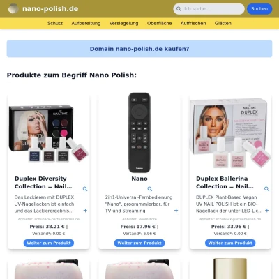 Screenshot nano-polish.de