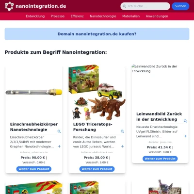 Screenshot nanointegration.de