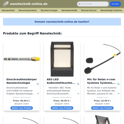 Screenshot nanotechnik-online.de