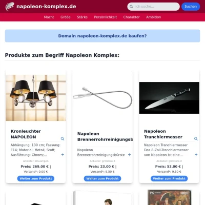 Screenshot napoleon-komplex.de