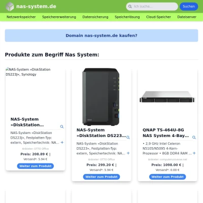 Screenshot nas-system.de