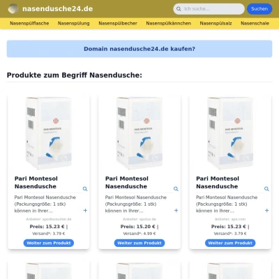 Screenshot nasendusche24.de