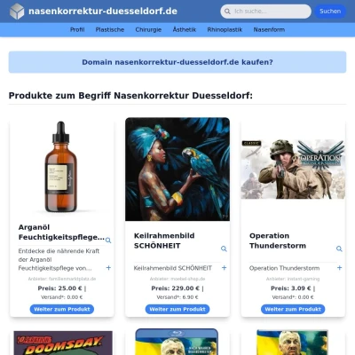 Screenshot nasenkorrektur-duesseldorf.de