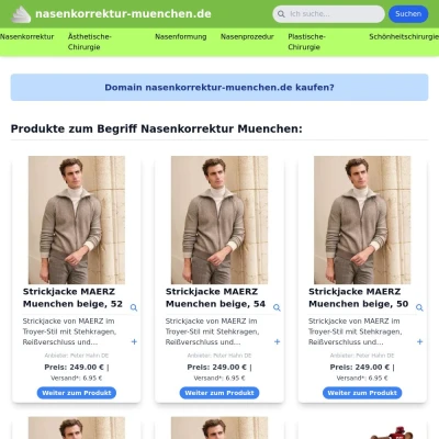 Screenshot nasenkorrektur-muenchen.de