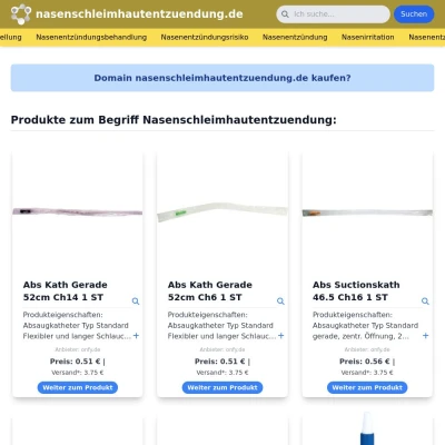 Screenshot nasenschleimhautentzuendung.de