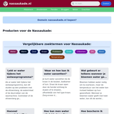 Screenshot nassaukade.nl