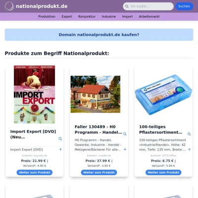 Screenshot nationalprodukt.de